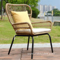 Luxury Outdoor Furniture Garden Table Rattan Arm Chair